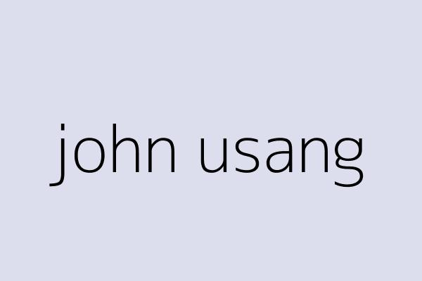 john usang